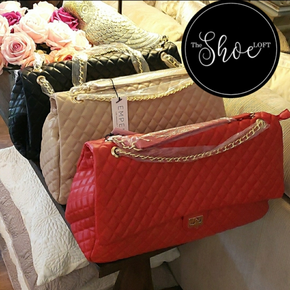 Quilted Jumbo Flap Travel Bag